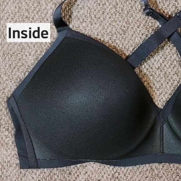 Tommy John Black Cool Cotton Lighty Lined Smooth Wireless T Shirt Bra 38C NWOT - Picture 6 of 10